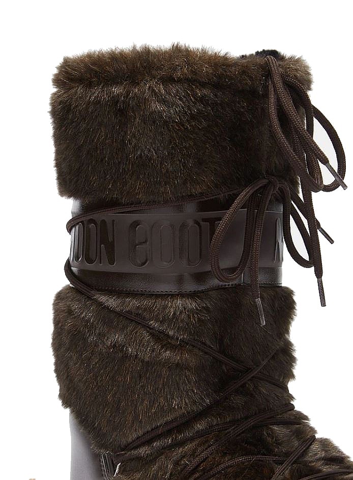 boty Tecnica Moon Boot Icon Faux Fur - Brown