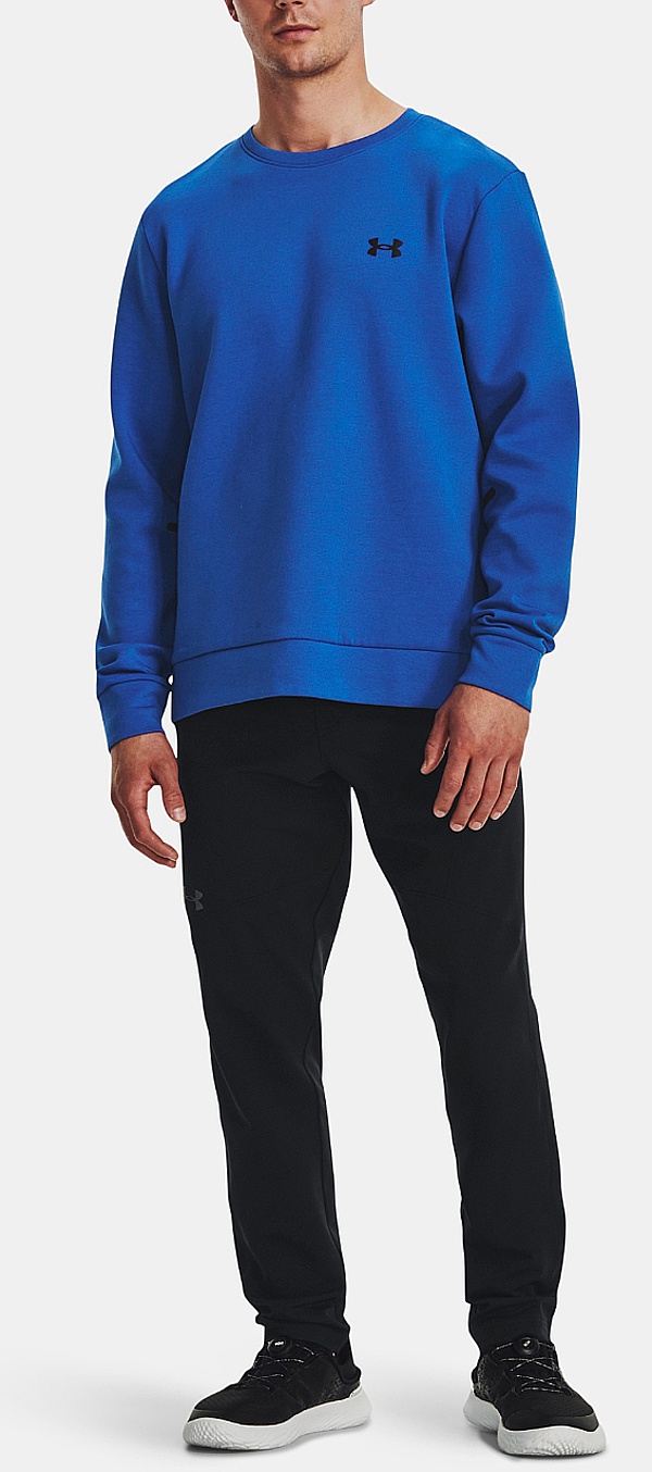 sweat-shirt Under Armour Unstoppable Fleece Crew - Team Royal/Black - men´s