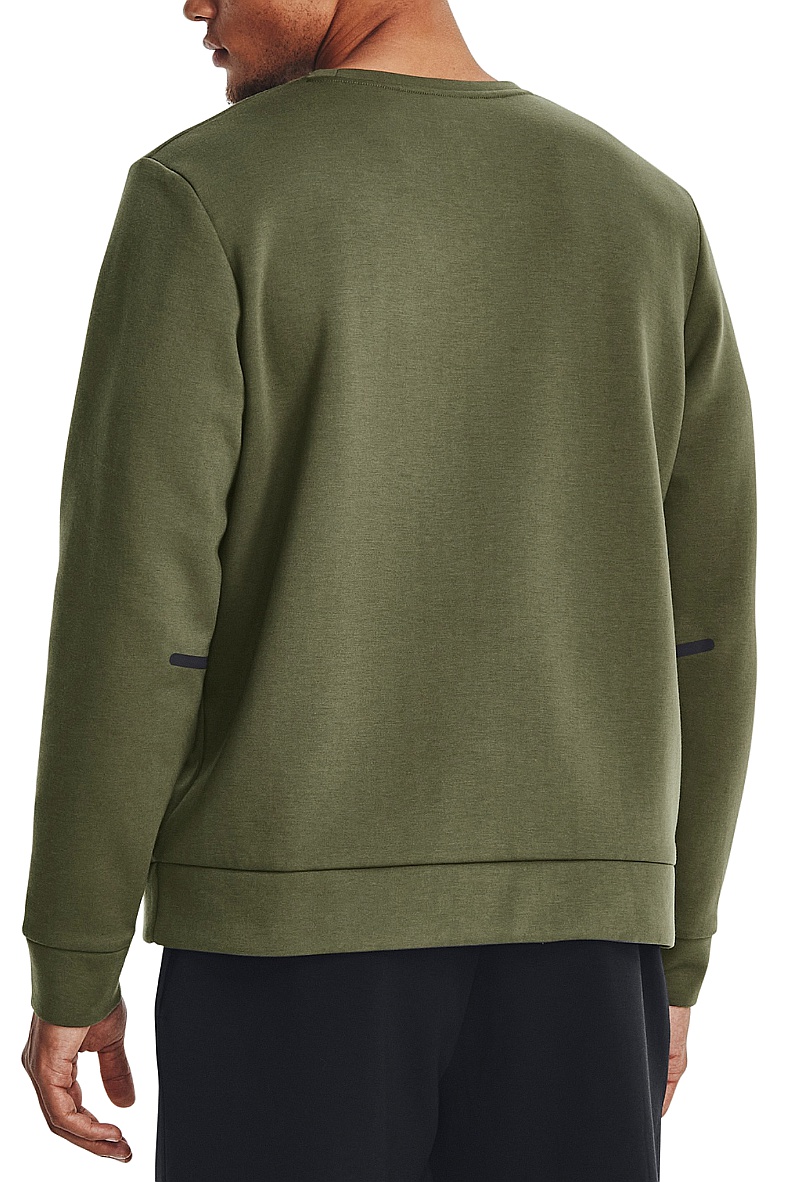 sweat-shirt Under Armour Unstoppable Fleece Crew - Marine OD Green/Black - men´s