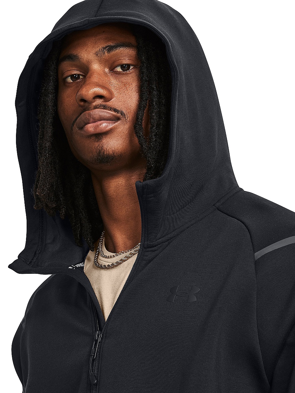 mikina Under Armour Unstoppable Fleece Zip - Black