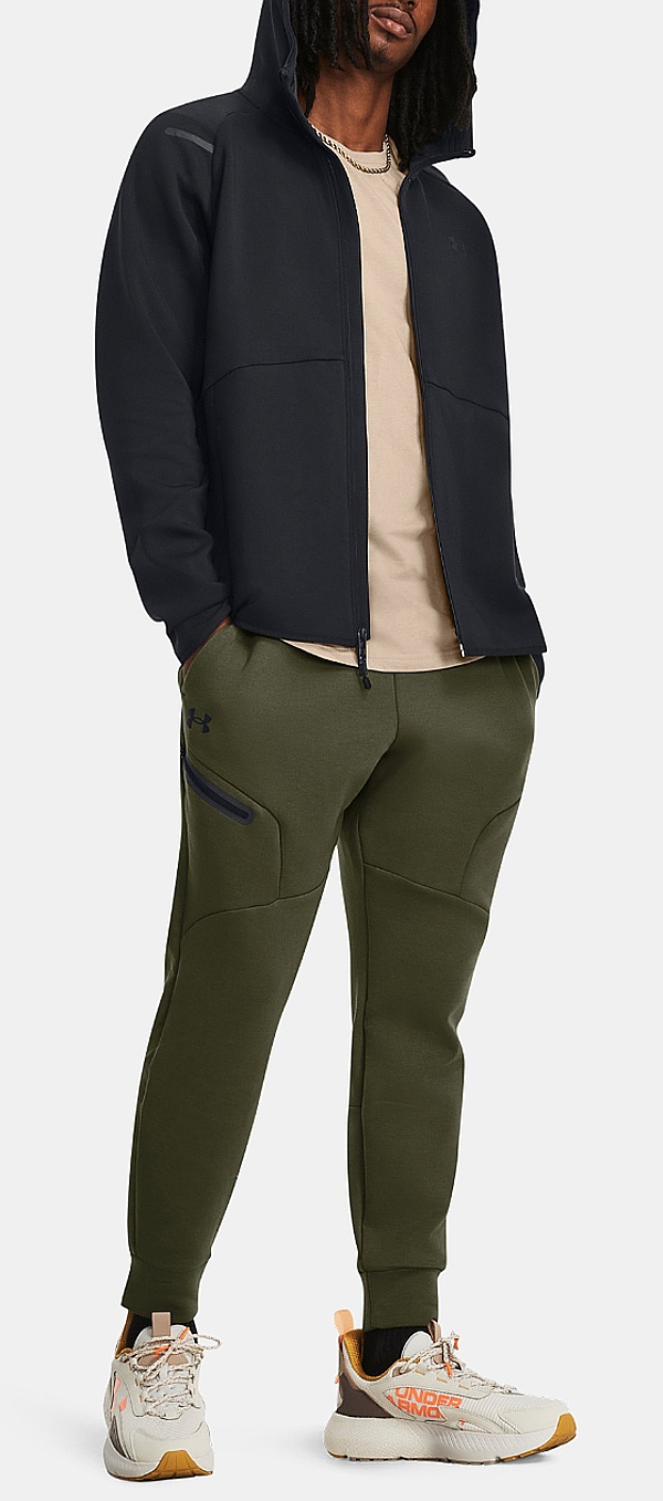 mikina Under Armour Unstoppable Fleece Zip - Black