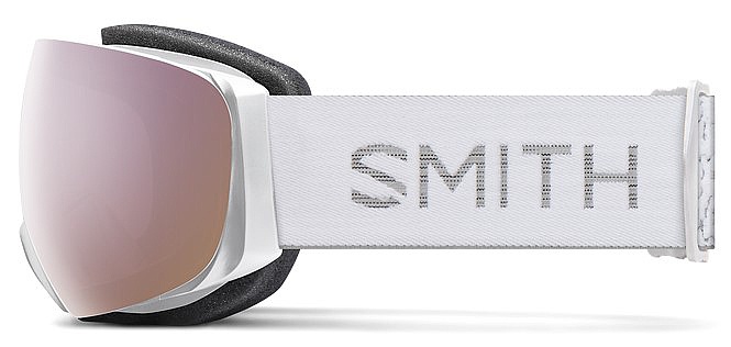 lyžiarske okuliare Smith I/O MAG S - White Chunky Knit/ChromaPop Everyday Rose Gold Mirror