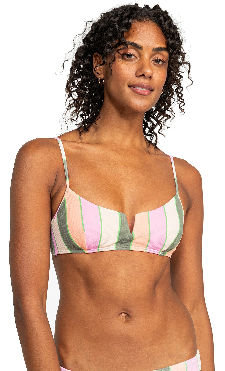 maillot de bain Roxy Vista Stripe Bralette - GNY3/Agave Green Very Vista Stripe - women´s