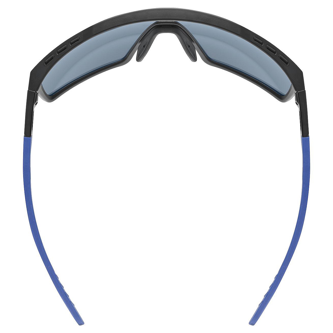 des lunettes Uvex MTN Perform - Black/Blue Matt Cat.2