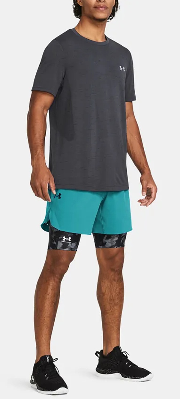 short Under Armour Peak Woven - Circuit Teal/Black - men´s
