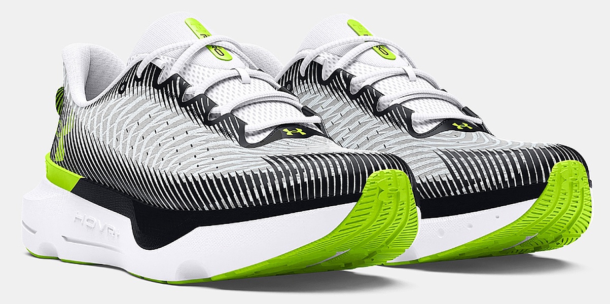 chaussures Under Armour Infinite Pro - White/Black/High Vis Yellow - men´s