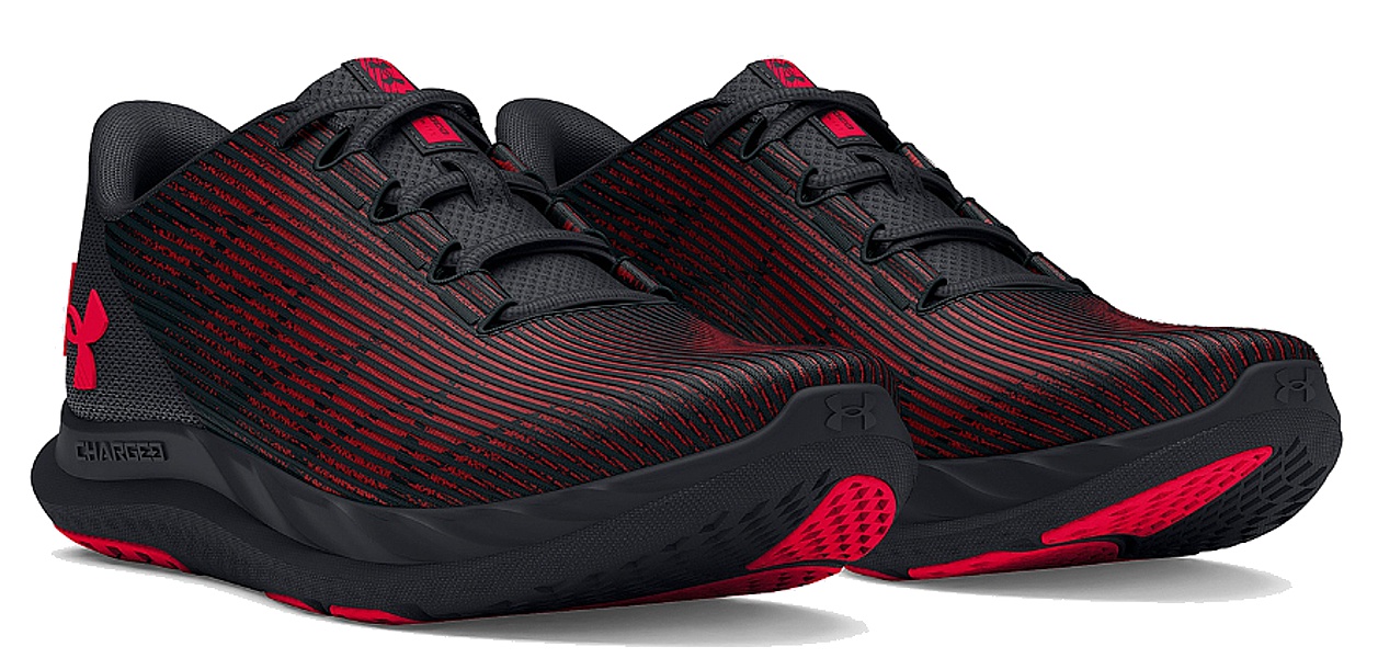 chaussures Under Armour Charged Speed Swift - Black/Red - men´s