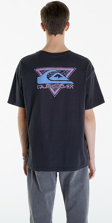 T-shirt Quiksilver Take Us Back Logo - KTA0/Tarmac - men´s