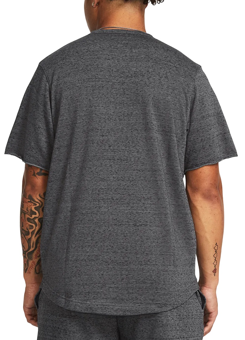 T-shirt Under Armour Rival Terry Colorblock - Gray/White - men´s