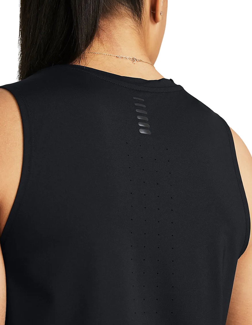 maillot de corps Under Armour Launch Elite - Black/Reflective - women´s