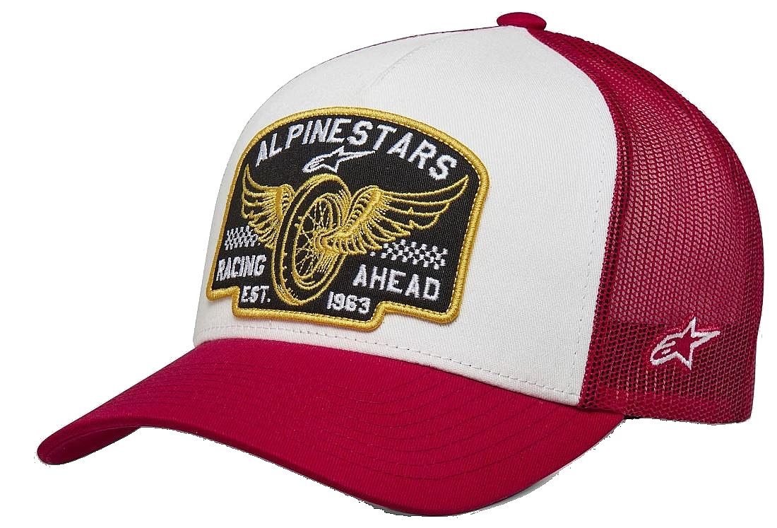 casquette Alpinestars Heritage Patch Trucker - White/Red - men´s