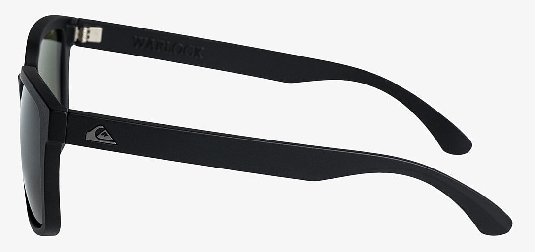 des lunettes Quiksilver Warlock Polarized - KYH0/Black/Green Polarized - men´s