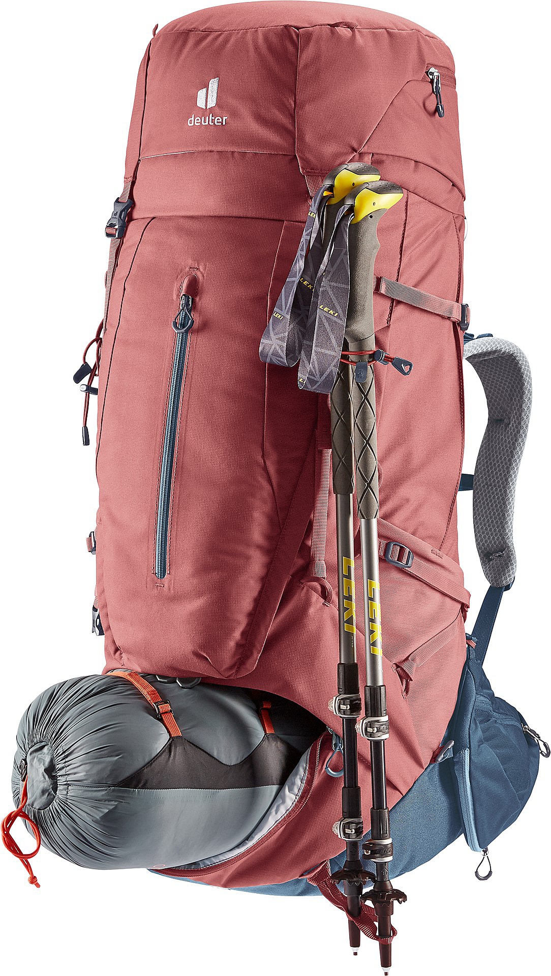 batoh Deuter Aircontact X 80+15 SL - Redwood/Ink