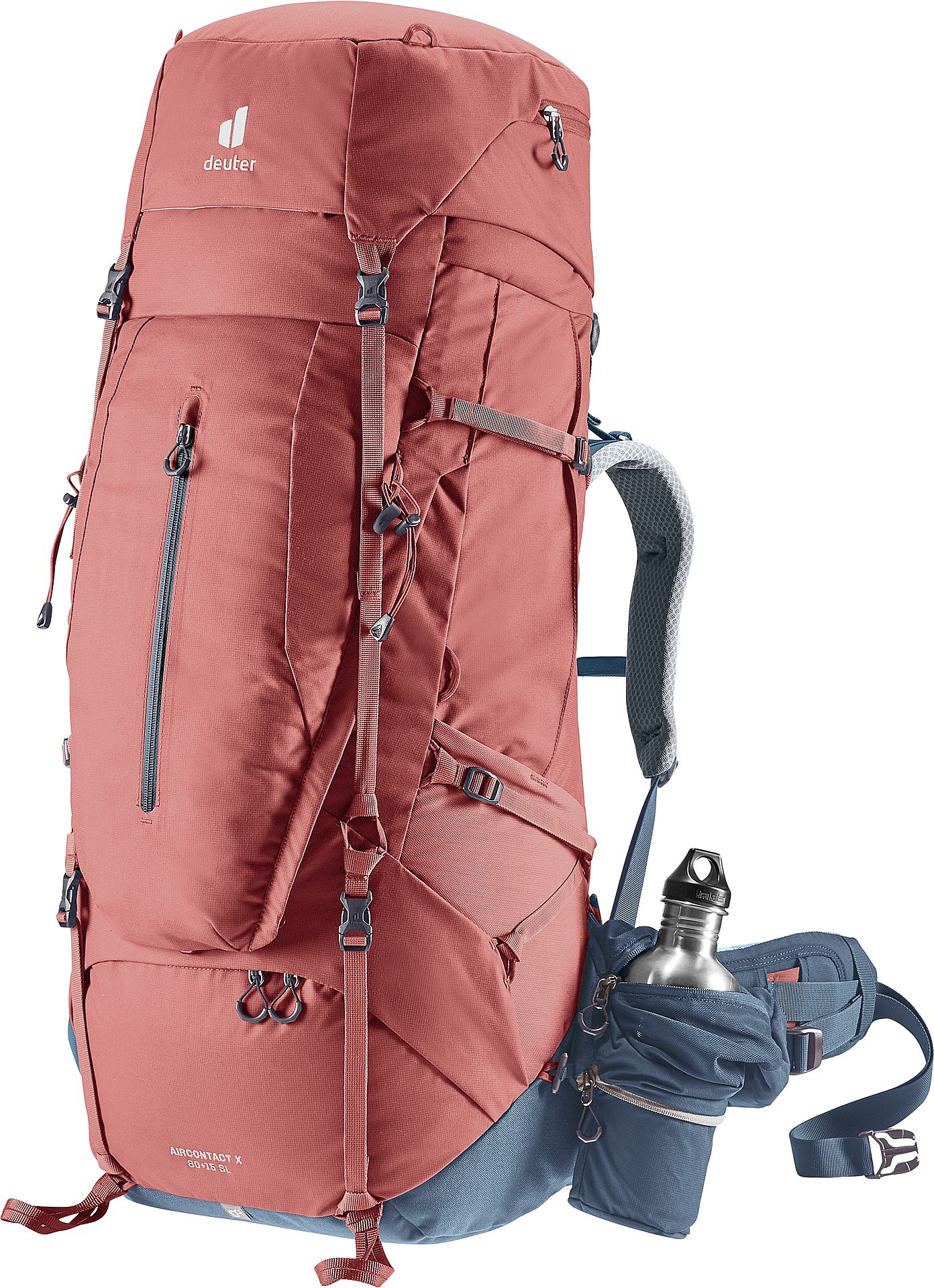 batoh Deuter Aircontact X 80+15 SL - Redwood/Ink