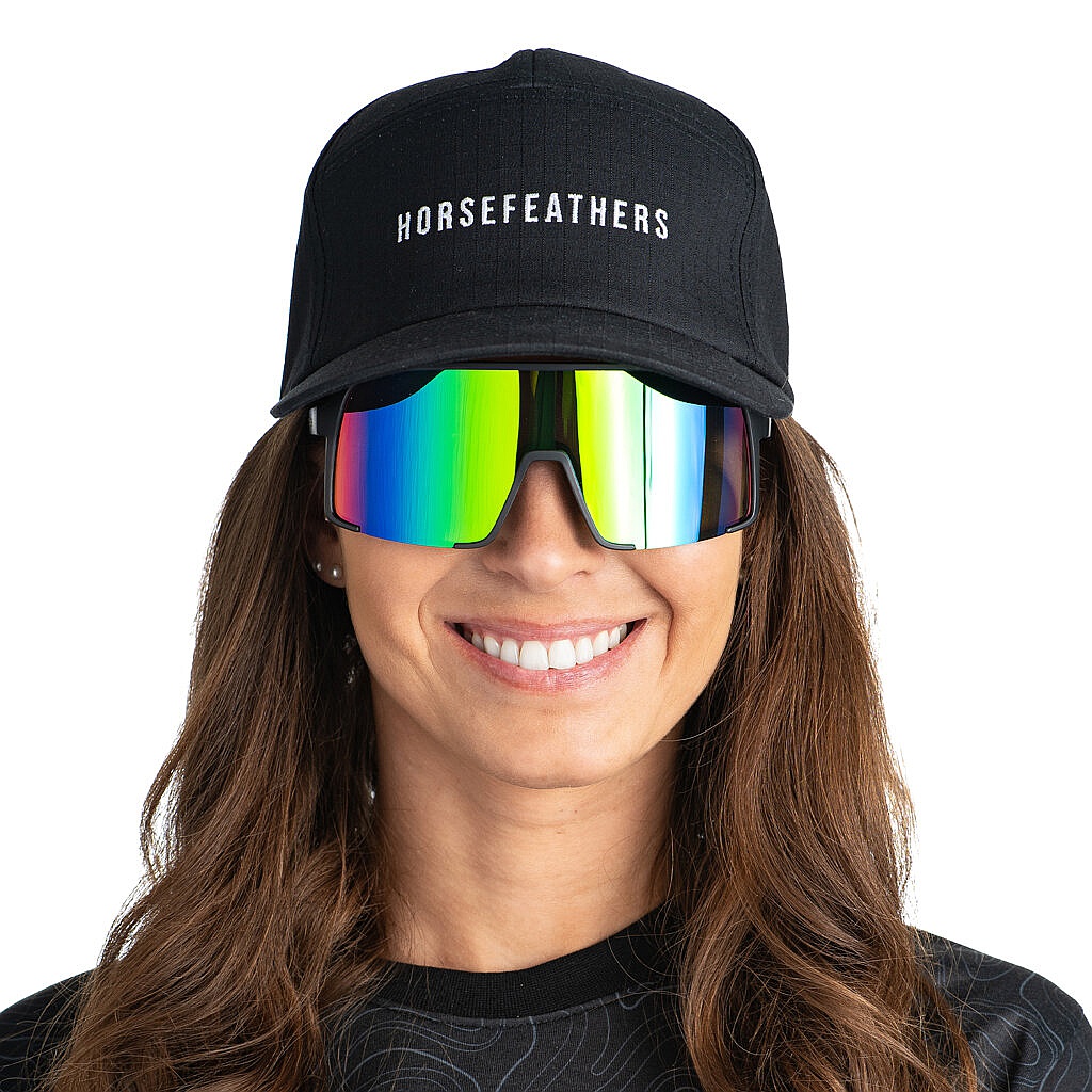 okuliare Horsefeathers Magnum - Matt Black/Mirror Green