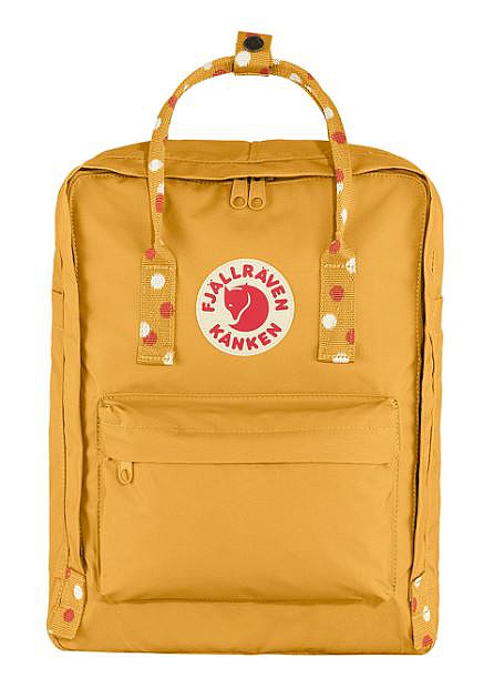 sac à dos Fjällräven Kanken - 160-916/Ochre/Confetti Pattern