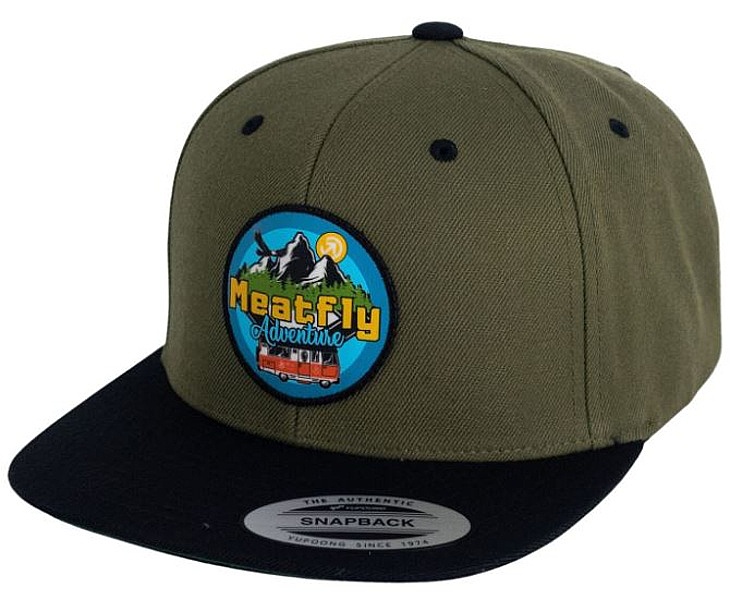 šiltovka Meatfly Flanker Snapback - Adventure Olive/Black