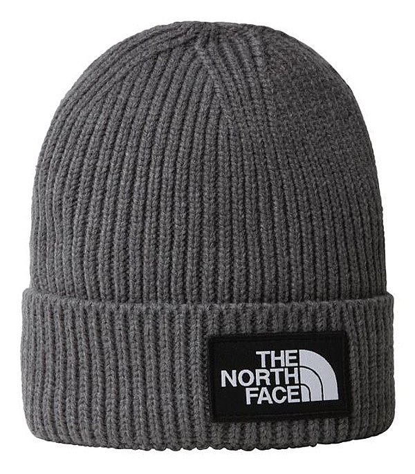 chapeau The North Face TNF Box Logo Cuffed - TNF Medium Grey Heather - unisex junior