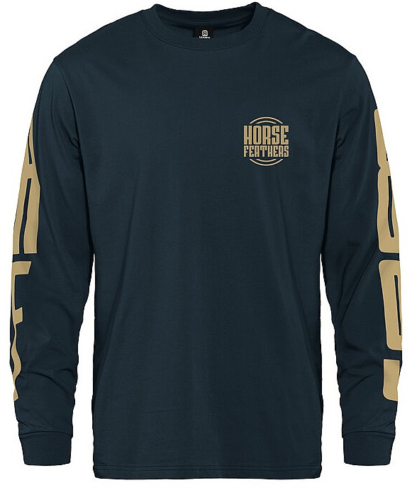 T-shirt Horsefeathers Tall Typo LS - Pond - men´s