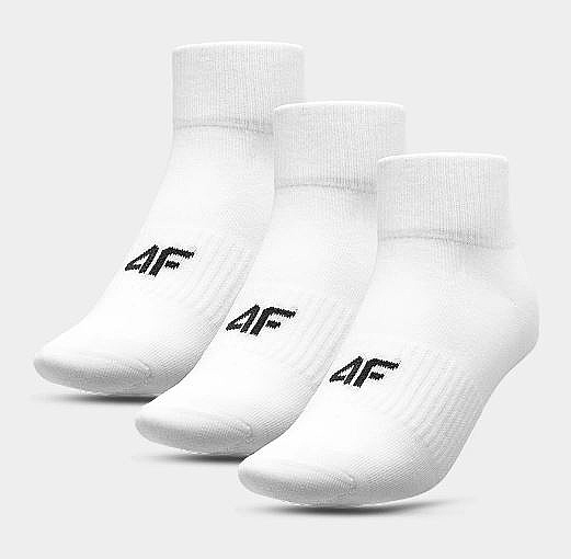 chaussettes 4F 4FWMM00USOCM278 3 Pack - 10S/White - men´s