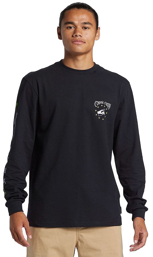 T-shirt Quiksilver Qs Comic LS - KVJ0/Black - men´s