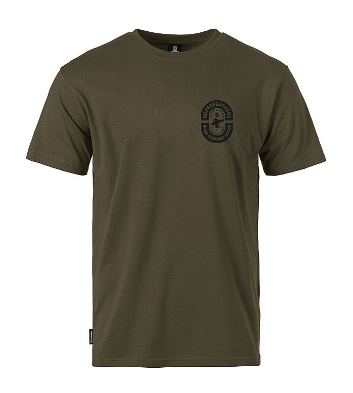 tričko Horsefeathers Powder Badge II - Burnt Olive