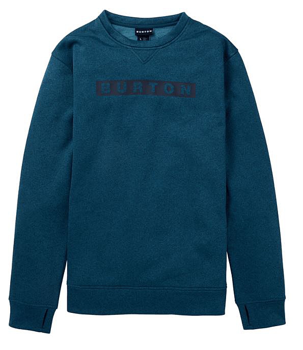sweat-shirt Burton Oak Crew - Deep Emerald Heather - men´s