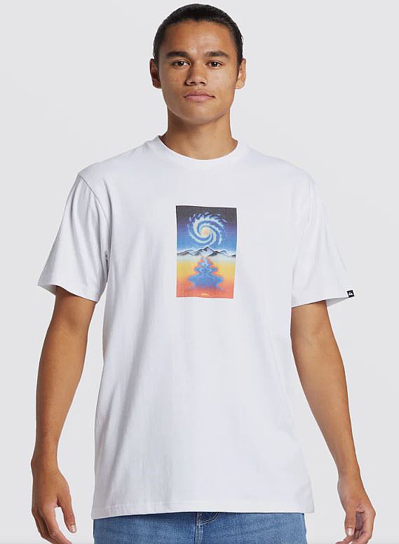T-shirt Quiksilver Cosmic Vibration - WBB0/White - men´s