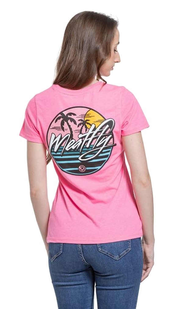 T-shirt Meatfly Shori - Neon Pink - women´s