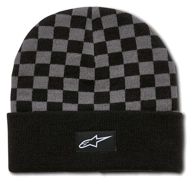 czapka Alpinestars Checkered Cuff - Black/Charcoal