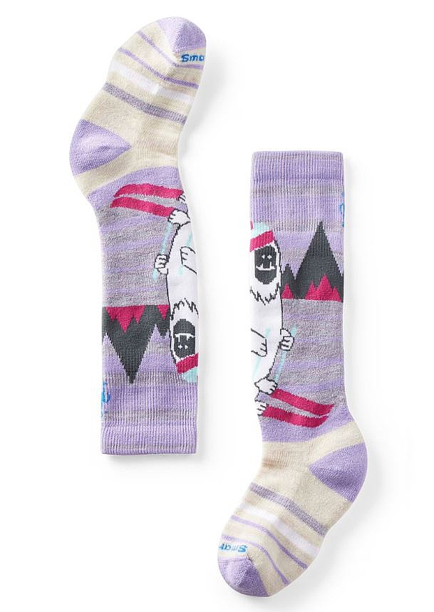 chaussettes Smartwool Wintersport Full Cushion Yeti Pattern - Ultra Violet - unisex junior