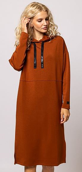 šaty Heavy Tools Vici - Rust