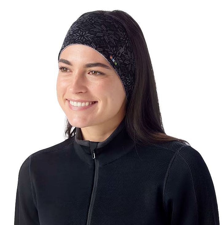 čelenka Smartwool Thermal Merino Reversible - Black Digi Snow
