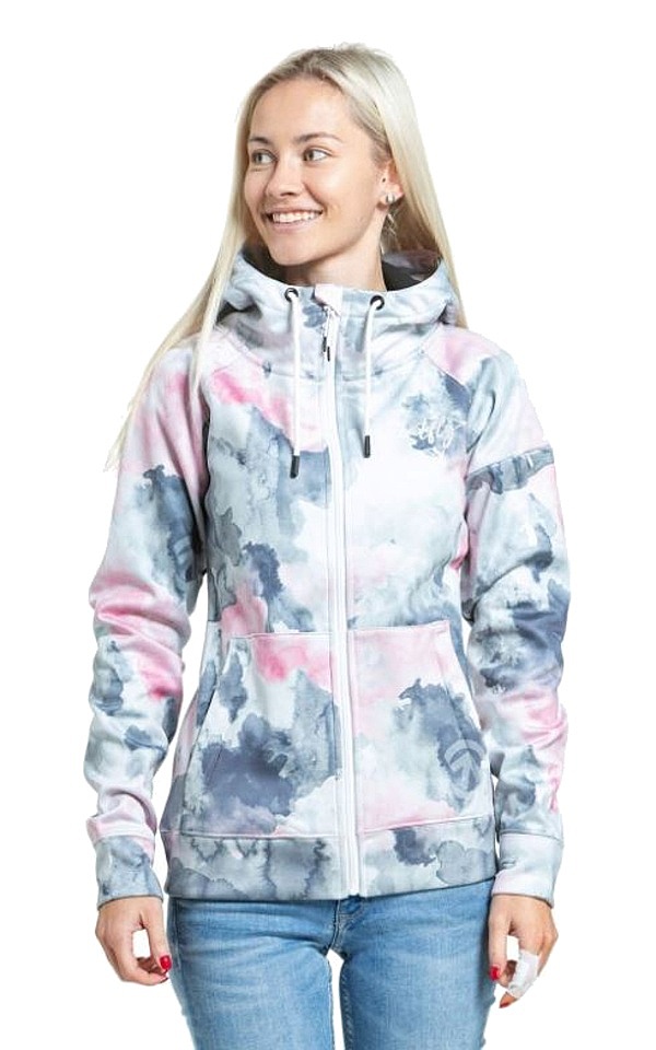 sweat-shirt Meatfly Alisha Zip - Clouds Pink - women´s