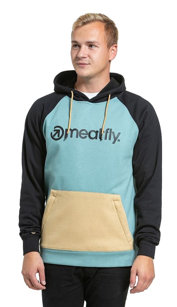 sweat-shirt Meatfly Gravel - Black/Dusty Mint - men´s