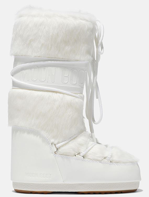 chaussures Moon Boot Icon Faux Fur - Optical White - women´s