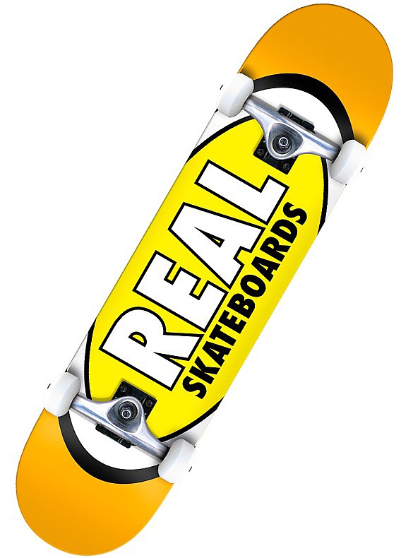 skateboard Real Classic Oval Complete - Yellow