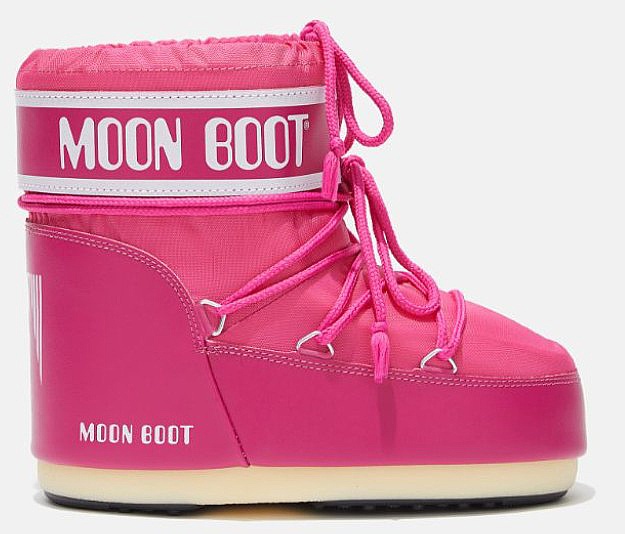 boty Moon Boot Icon Low Nylon - Bougainvillea
