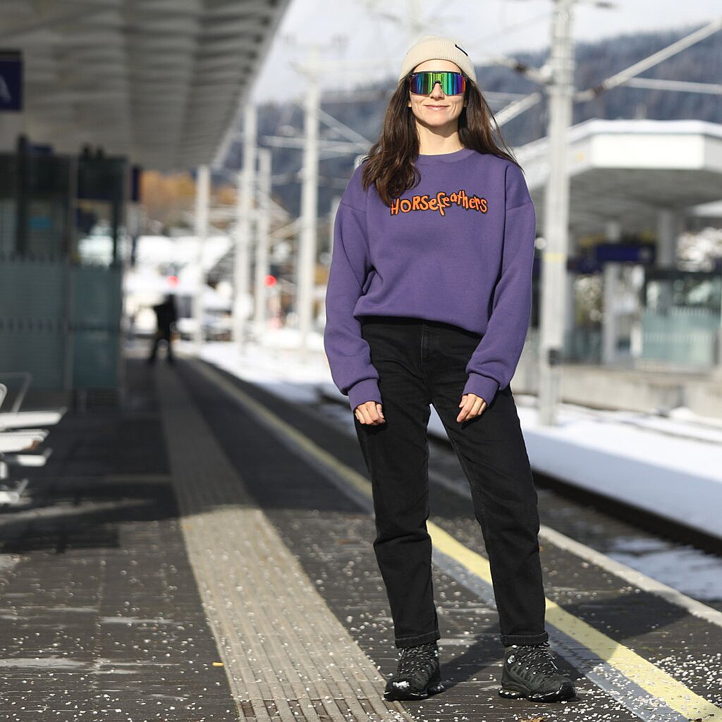 sweat-shirt Horsefeathers Angela - Grape - women´s