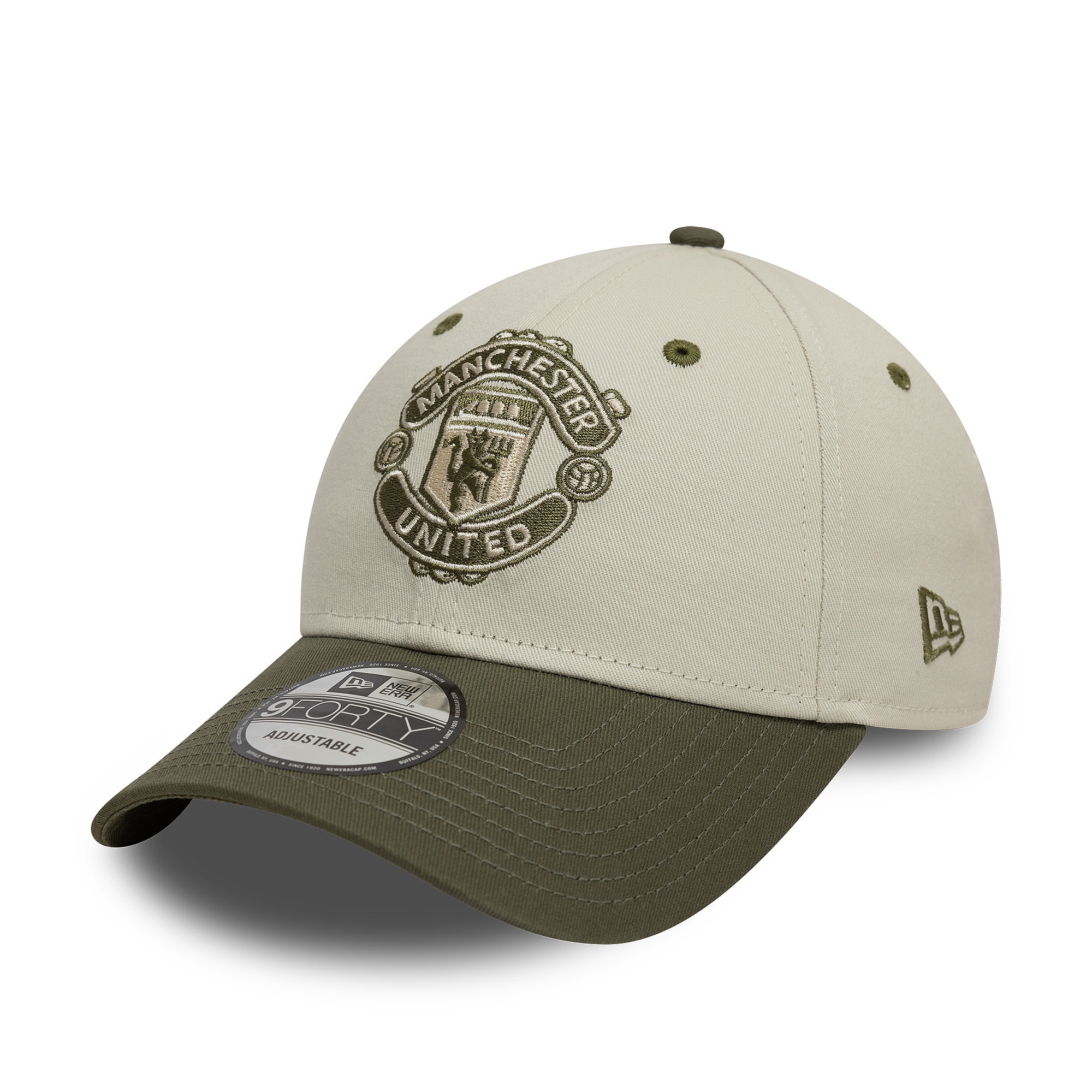 šiltovka New Era 9FO Contrast Visor FC Manchester United - Ivory/New Olive