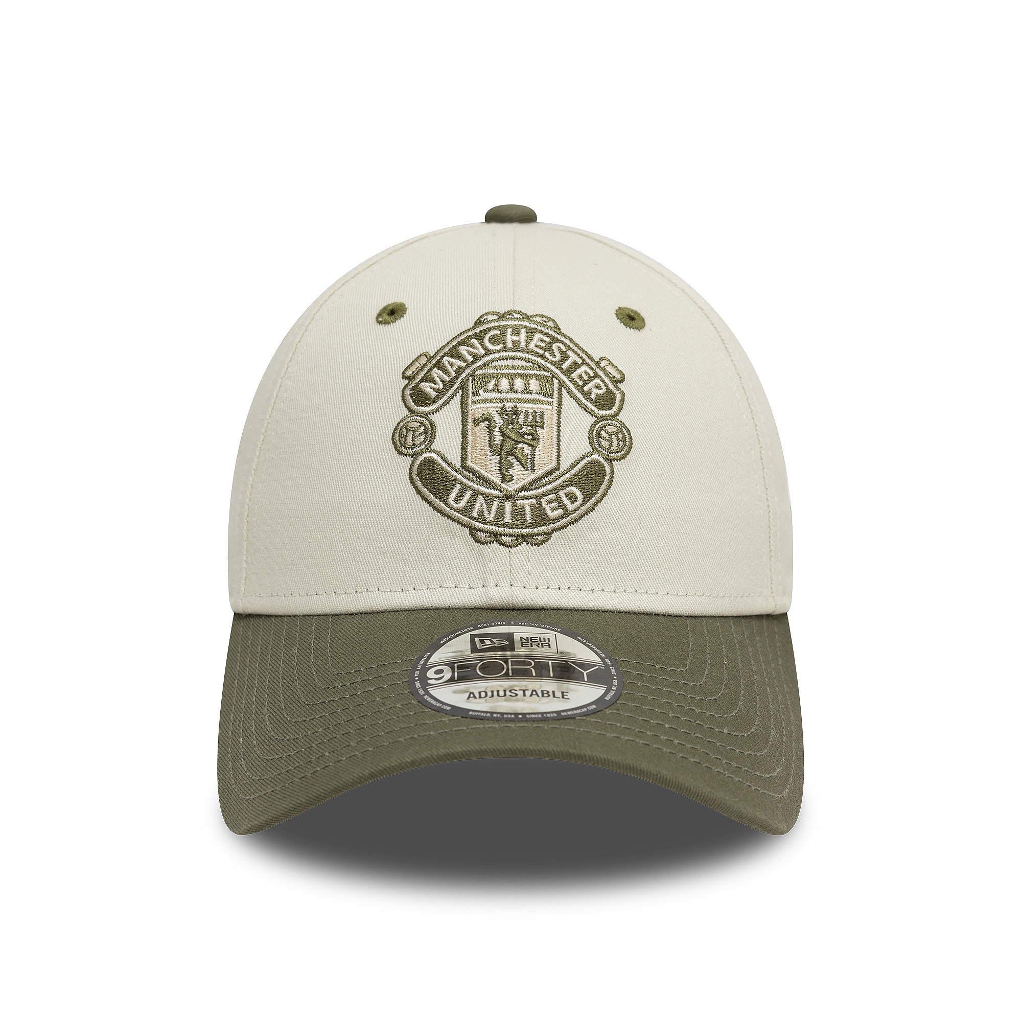 šiltovka New Era 9FO Contrast Visor FC Manchester United - Ivory/New Olive