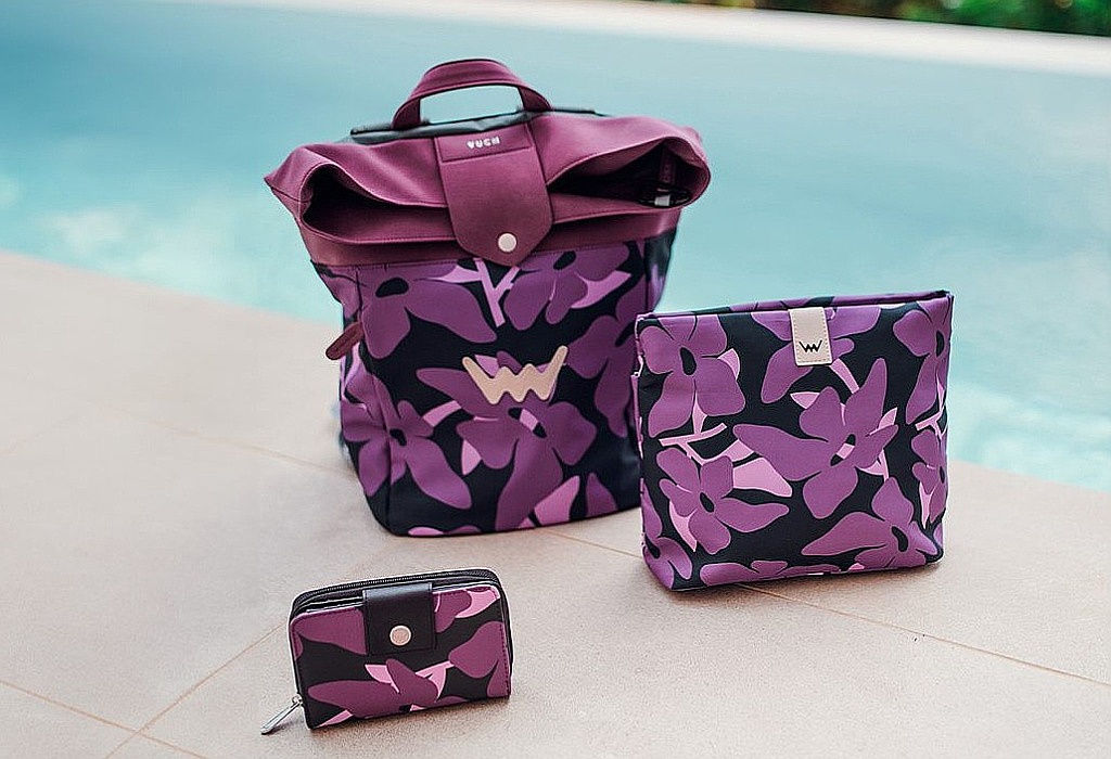 batoh Vuch Dammit Flowers - Pink