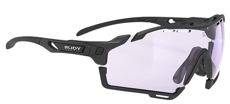des lunettes Rudy Project Cutline - Matte Black/ImpactX/Photochromic 2 Laser Purple