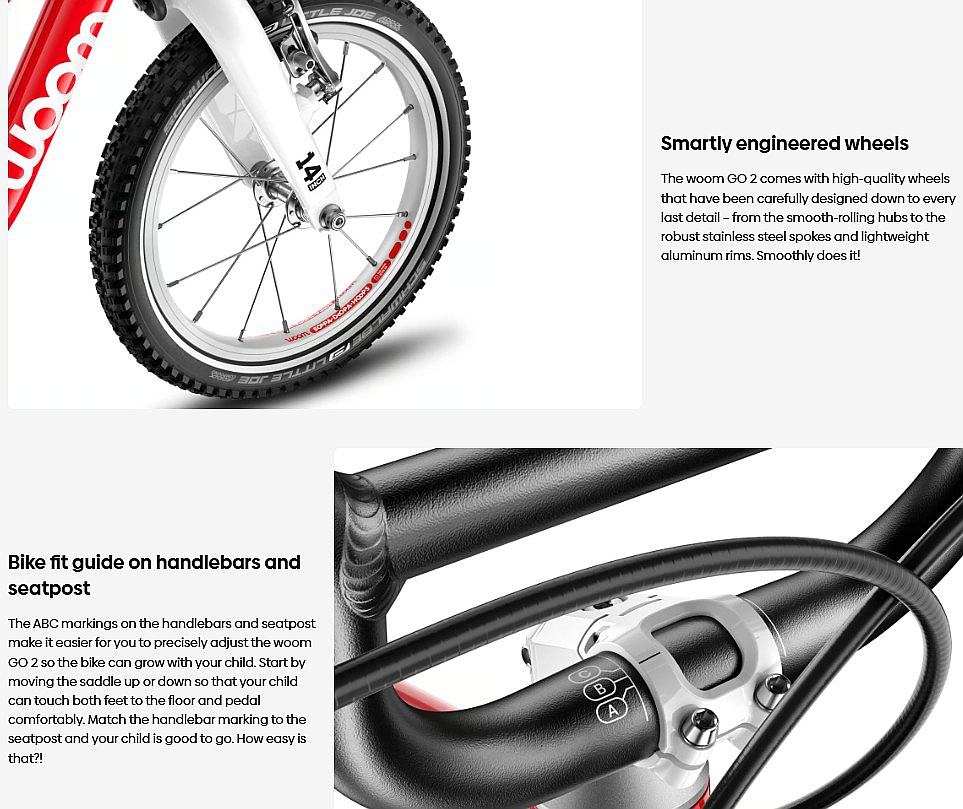 bicykel Woom 2 Go 14" - Metallic Turquoise