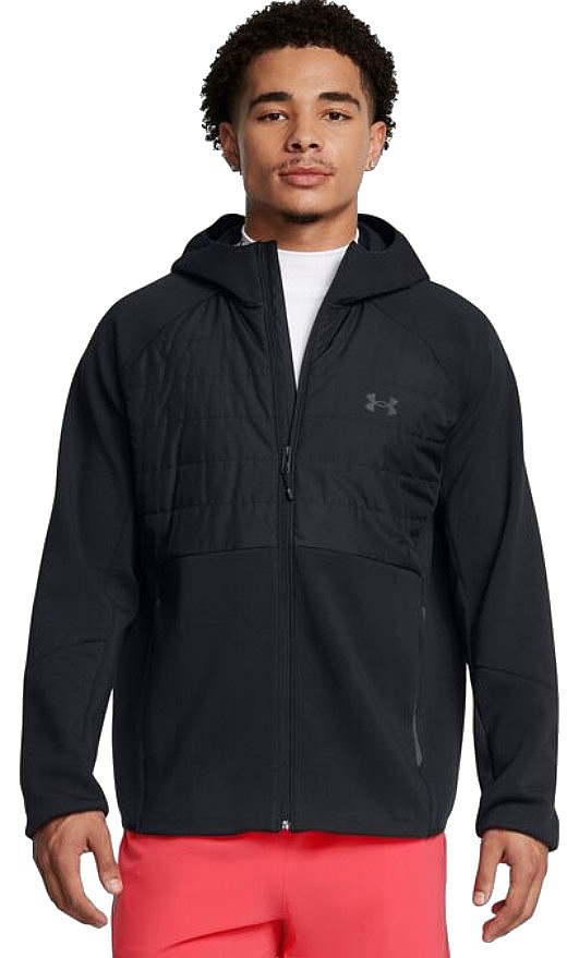 sweatshirt Under Armour Unstoppable Ins Swacket Zip - Black/Black - men´s