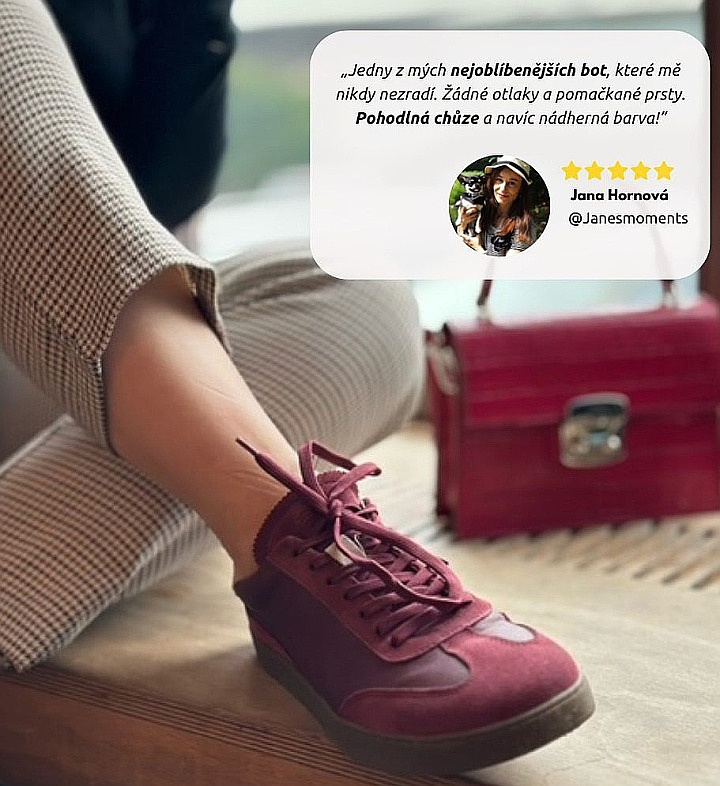 buty Groundies Panama - Wine