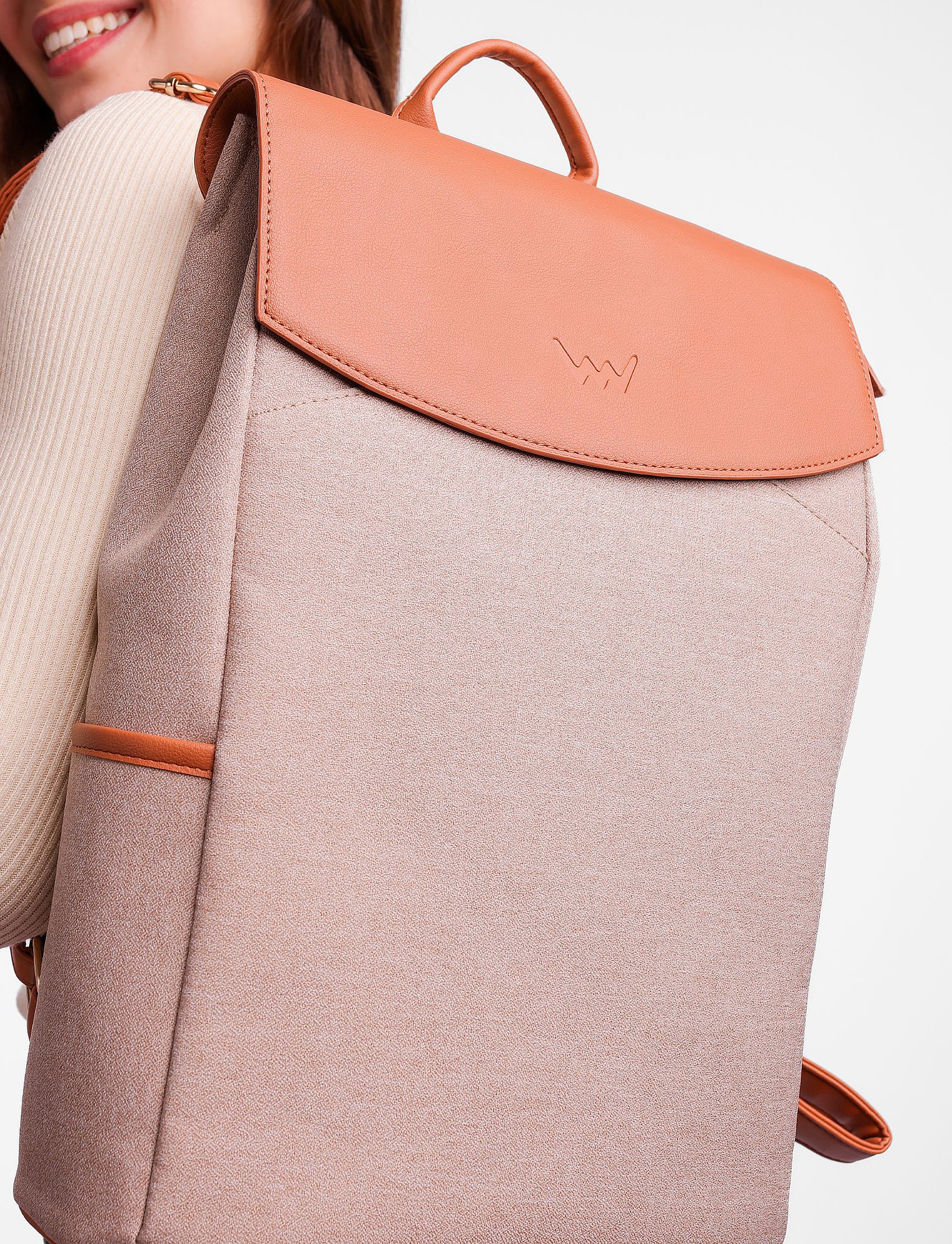 ruksak Vuch Gioia Melange - Brown - women´s