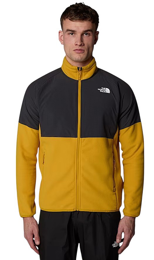 sweat-shirt The North Face Glacier Heavyweight Zip - Turmeric/Asphalt Grey/TNF Black - men´s