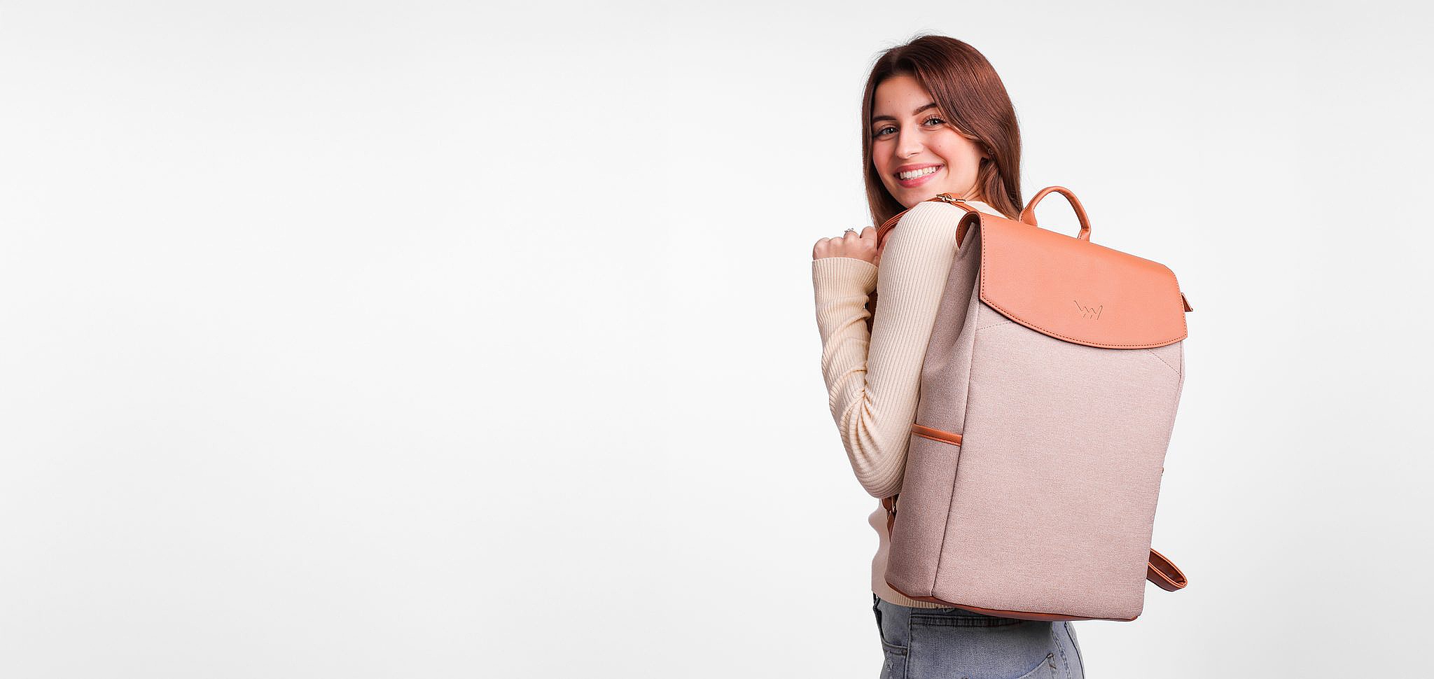 ruksak Vuch Gioia Melange - Brown - women´s