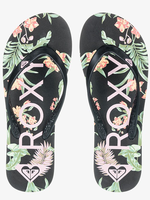 tongs Roxy Tahiti VII - BL0/Black - women´s